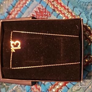 Taylor Swift inspired 13 gold necklace 15 inches